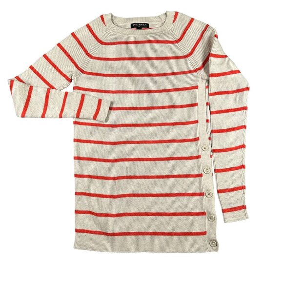 Banana Republic Factory Sweater Womens XS Striped Ribbed Long Sleeve Sweater - Picture 1 of 12